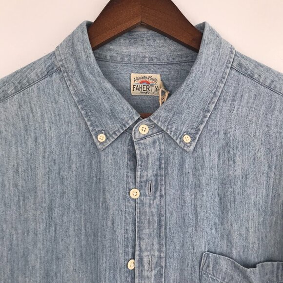FAHERTY Tried & True Chambray Shirt